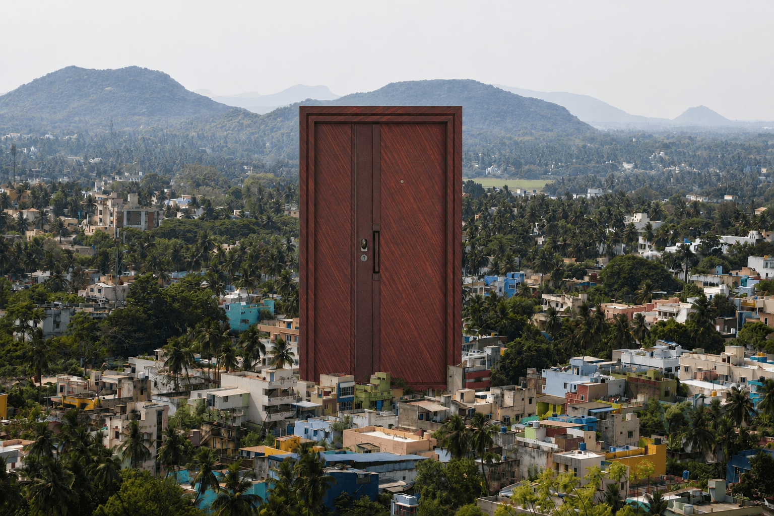 Staly Steel Doors Background