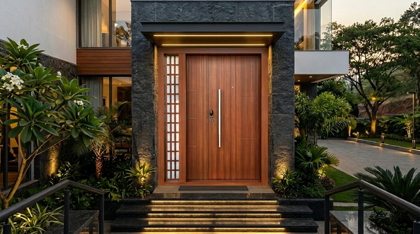 Refined Design & High-Performance Security Steel Door Entrance